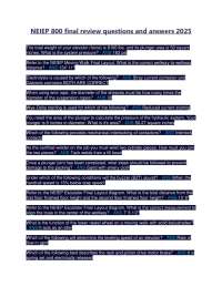 NEIEP 800 final review questions and answers 2025-2026 LATEST UPDATED EXAM