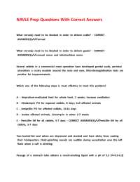 NAVLE Prep Questions With Correct Answers ,