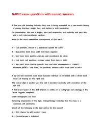 NAVLE exam questions with correct answers