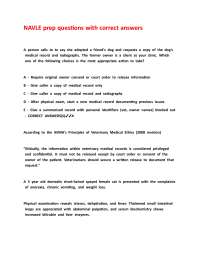 NAVLE prep questions with correct answers