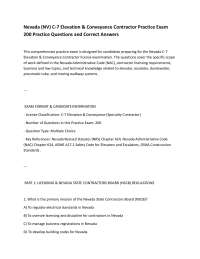 Nevada (NV) C‑7 Elevation & Conveyance Contractor Practice Exam 200 Practice Questions an