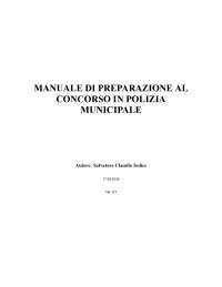 Manuale gratuito di preparazione ai concorsi in Polizia Locale