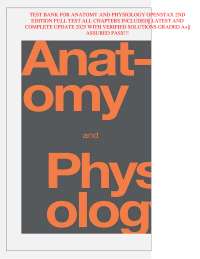 Anatomy and Physiology OpenStax 2nd Edition Test Bank All Chapters Questions Answers Study
