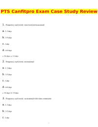 PTS Canfitpro Exam Case Study Review