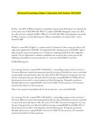 Advanced Accounting Chapter 5 Questions And Answers 2025/2026