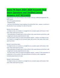 Astro 7N Exam 2025–2026 Accurate Real Exam Questions and Verified Correct Answers