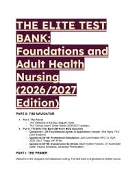 Foundations and Adult Health Nursing 9th Edition Test Bank | 2026-2027 Next-Gen NCLEX Prep
