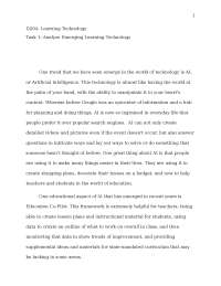 WGU D294- Learning Technology Task 1: Analyze Emerging Learning Technology, Answered 2026.