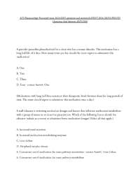 ATI Pharmacology Proctored exam 2024/2025 questions and answers(LATEST 2024 /2025UPDATE) Q