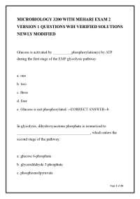 Microbiology 3200 with Mehari Exam 2 Version 1 Questions with Verified Solutions