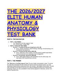 The 2026/2027 Elite Human Anatomy & Physiology Test Bank | NGN NCLEX Prep | AHA, GOLD