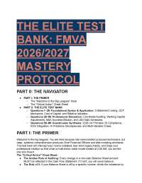 FMVA Final Exam Test Bank 2026/2027 | 88 Elite Questions with Mentor Analysis