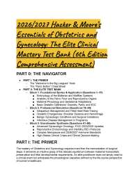 Hacker & Moore’s Essentials of Obstetrics and Gynecology 6th Edition: Elite 2026/2027 Test