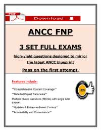 ANCC FNP 3 Full Exams (2026) - High-Yield Questions and Answers (PDF)