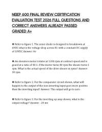 NEIEP 600 FINAL REVIEW CERTIFICATION EVALUATION TEST 2026 FULL QUESTIONS AND CORRECT ANSWE