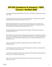 API 653 Questions & Answers 100% Correct | Verified | Latest 2026/2027 Version