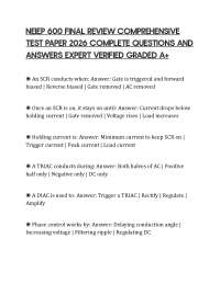 NEIEP 600 FINAL REVIEW COMPREHENSIVE TEST PAPER 2026 COMPLETE QUESTIONS AND ANSWERS EXPERT