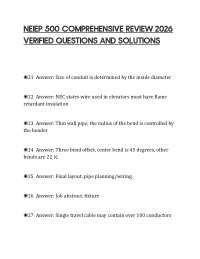 NEIEP 500 COMPREHENSIVE REVIEW 2026 VERIFIED QUESTIONS AND SOLUTIONS