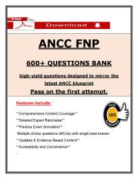 ANCC FNP 600+ Questions Bank (2026) - High-Yield Practice Questions (PDF)