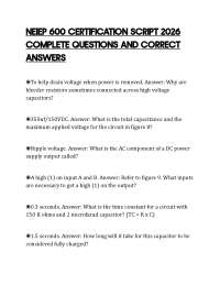 NEIEP 600 CERTIFICATION SCRIPT 2026 COMPLETE QUESTIONS AND CORRECT ANSWERS