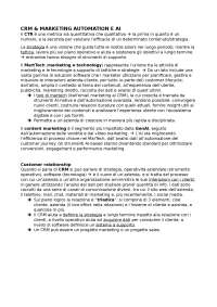 CRM, Marketing Automation & AI - 24ORE Business School