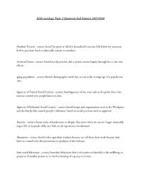 AQA sociology Paper 2 Questions And Answers 2025/2026