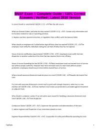 BNSF Exam 1 Complete Guide Verified 100% Correct | Latest 2026/2027 Version