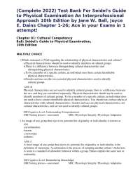 Seidel’s Guide to Physical Examination 10th Edition Ball Study Guide with Practice Questio