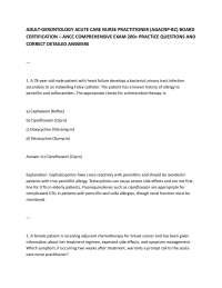 ADULT-GERONTOLOGY ACUTE CARE NURSE PRACTITIONER (AGACNP-BC) BOARD CERTIFICATION – ANCC CO