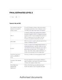 CTQP Final Estimates Level 2 & Excel Level 2 Comprehensive Exam Prep