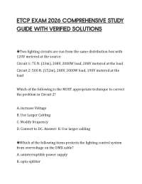 ETCP EXAM 2026 COMPREHENSIVE STUDY GUIDE WITH VERIFIED SOLUTIONS