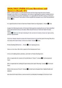 2026/2027 PSPO I Exam Questions and Answers (Grade A+)