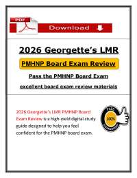 PMHNP (2026 / 2027) | Georgettes LMR Board Exam Review | ANCC (PDF)