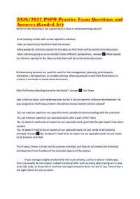 2026/2027 PSPO Practice Exam Questions and Answers (Graded A+)