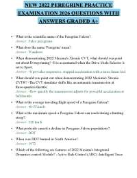 NEW 2022 PEREGRINE PRACTICE EXAMINATION 2026 QUESTIONS WITH ANSWERS GRADED A+
