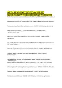 Arthrex Sports IoT (Day 5) Test Questions with Correct Answers 2026 | Sports Technology &