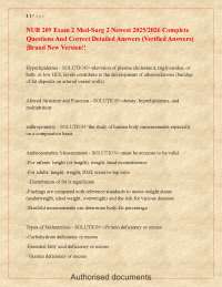 NSG 3450 Mental Health Exam 4 Preparation Guide (20252026)