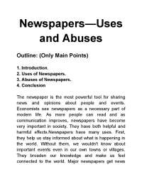 Newspapers—Uses and Abu_ses easy eassy for b.a & bsc exams.pdf
