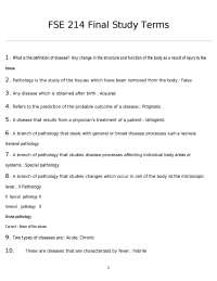 FSE 214 Final Study Terms