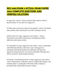 NSG 3450 EXAM 3 ACTUAL EXAM PAPER 2026 COMPLETE QUESTIONS AND VERIFIED SOLUTIONS