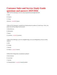 Customer Service Study Guide 2025: 100+ Sales Associate Test Questions & Answers