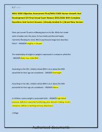 WGU D202 Human Growth and Development Exam Prep (20252026)