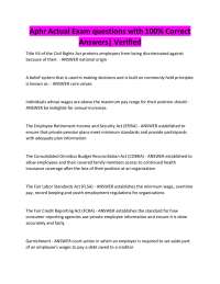 Aphr Actual Exam questions with 100% Correct Answers| Verified