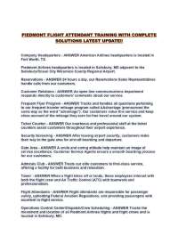 PIEDMONT FLIGHT ATTENDANT TRAINING WITH COMPLETE SOLUTIONS LATEST UPDATE!!