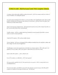 CUSECO - EAR - Mid-Fin Exam Guide With Complete Solution