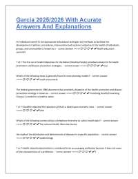 Garcia 2025/2026: Accurate Answers and Detailed Explanations Guide