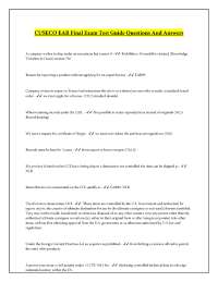 CUSECO EAR Final Exam Test Guide Questions And Answers