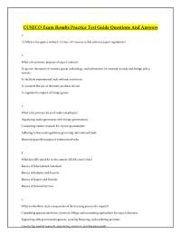 CUSECO Exam Results Practice Test Guide Questions And Answers
