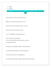 N303 - Unit 5 Study Guide Questions And Answers - 100% Verified Solution 2026