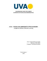 AVA2 — Inteligência Artificial e Machine Learning